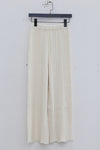 SWAYING/KNIT chenille three-dimensional striped trousers SW23AW3B57 white
